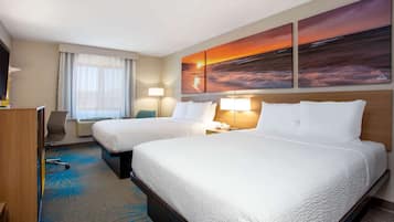 In-room safe, desk, blackout curtains, iron/ironing board