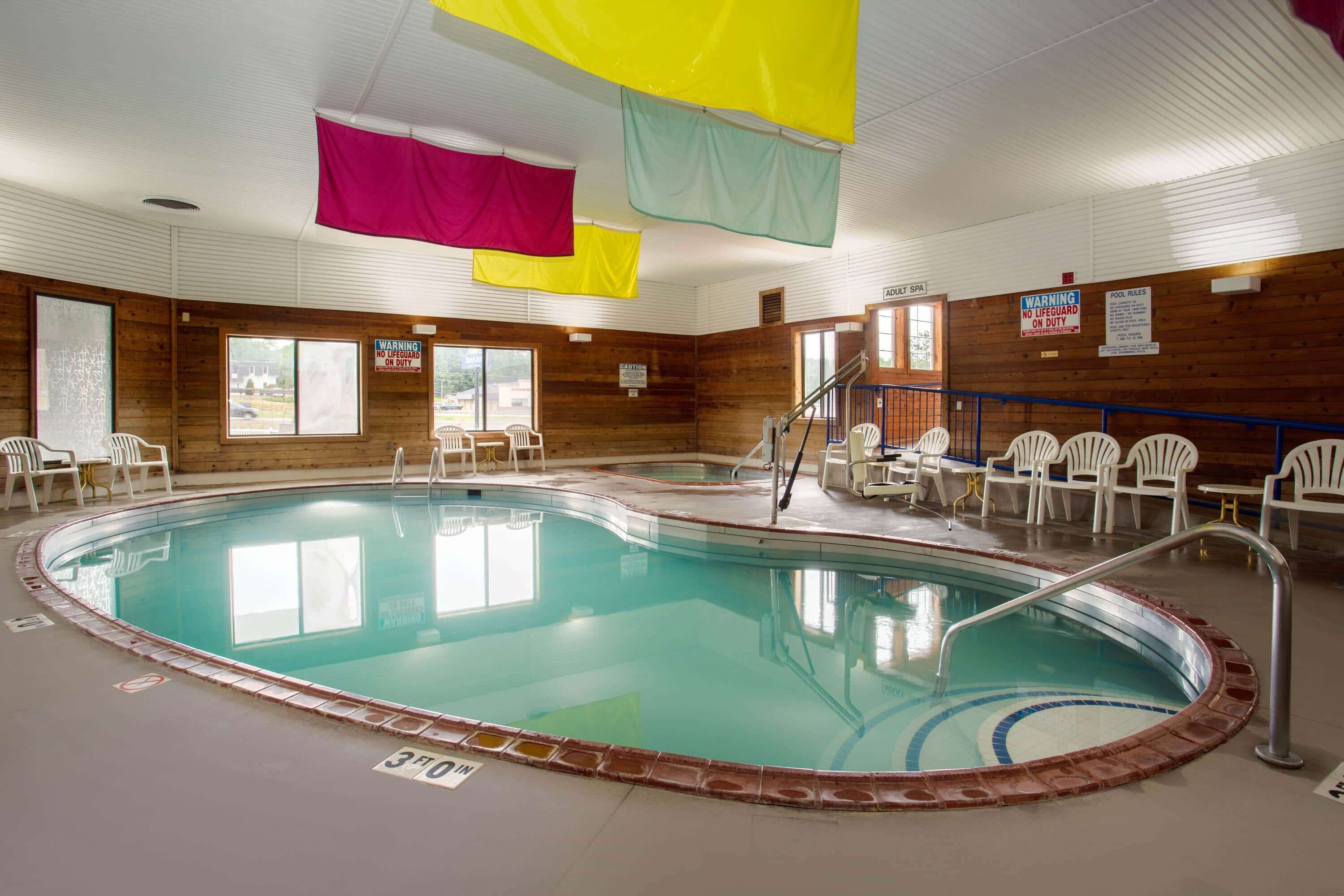 Indoor pool, a heated pool
