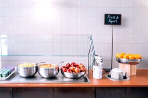 Free daily self-service breakfast 
