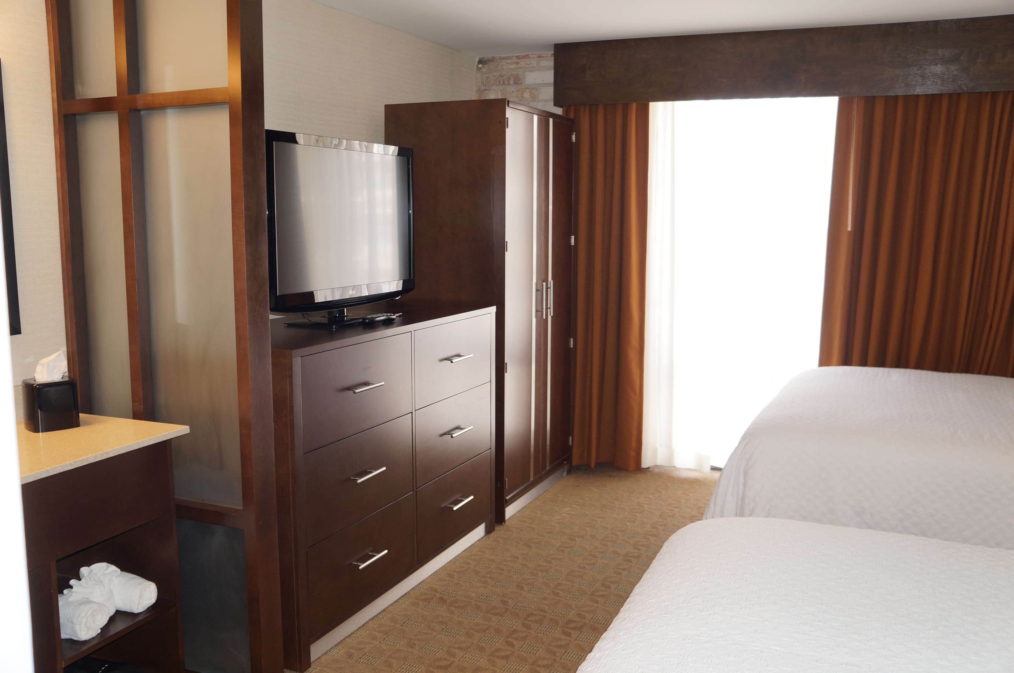 in-room safe, desk, blackout curtains, iron/ironing board