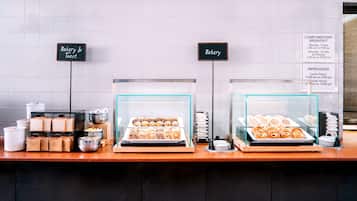 Free daily self-serve breakfast