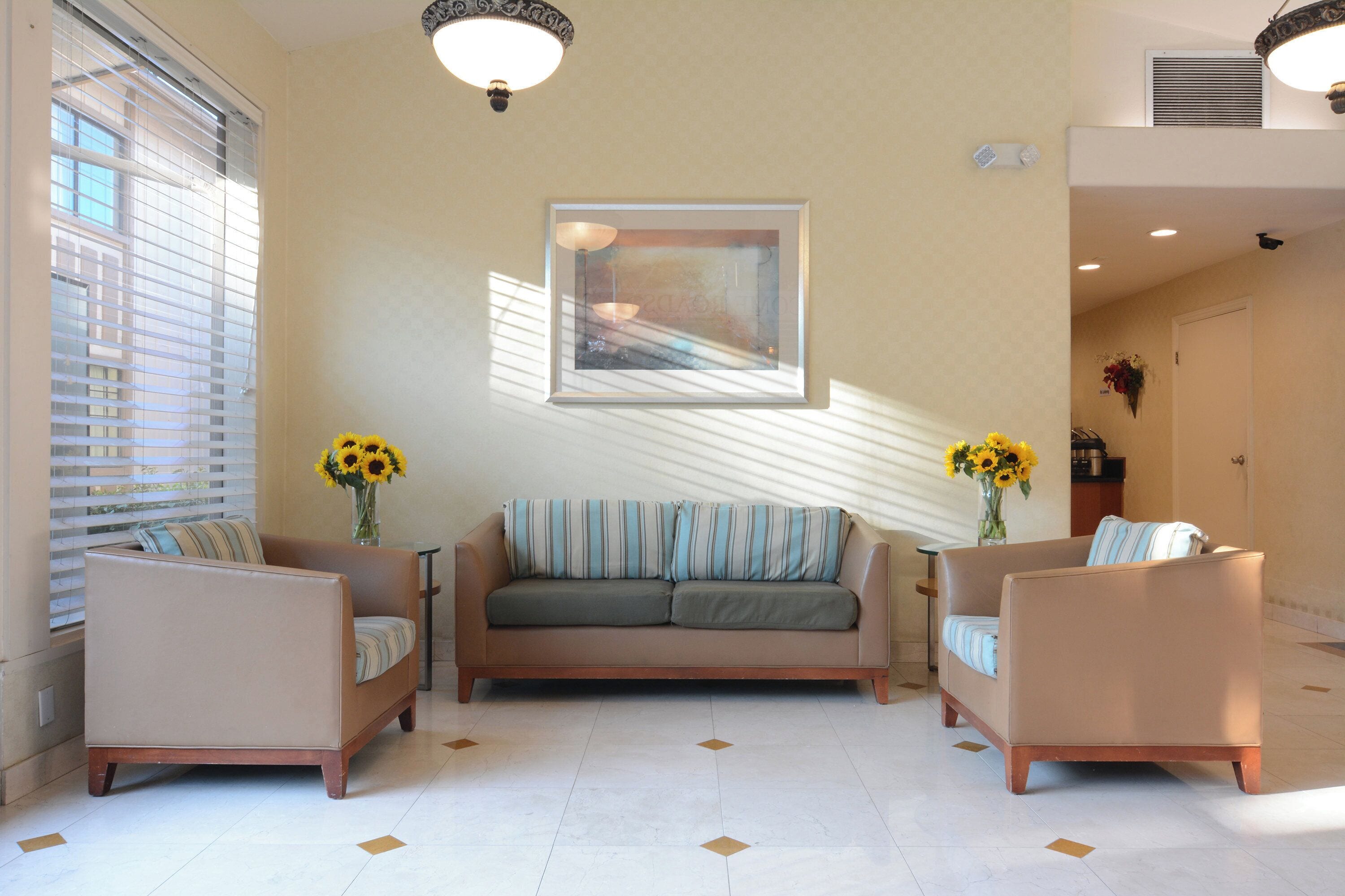 Lobby sitting area