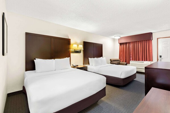 Standard Room, 2 Queen Beds, Non Smoking | Premium bedding, desk, rollaway beds, free WiFi
