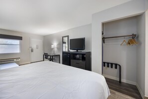 Pillowtop beds, desk, laptop workspace, iron/ironing board
