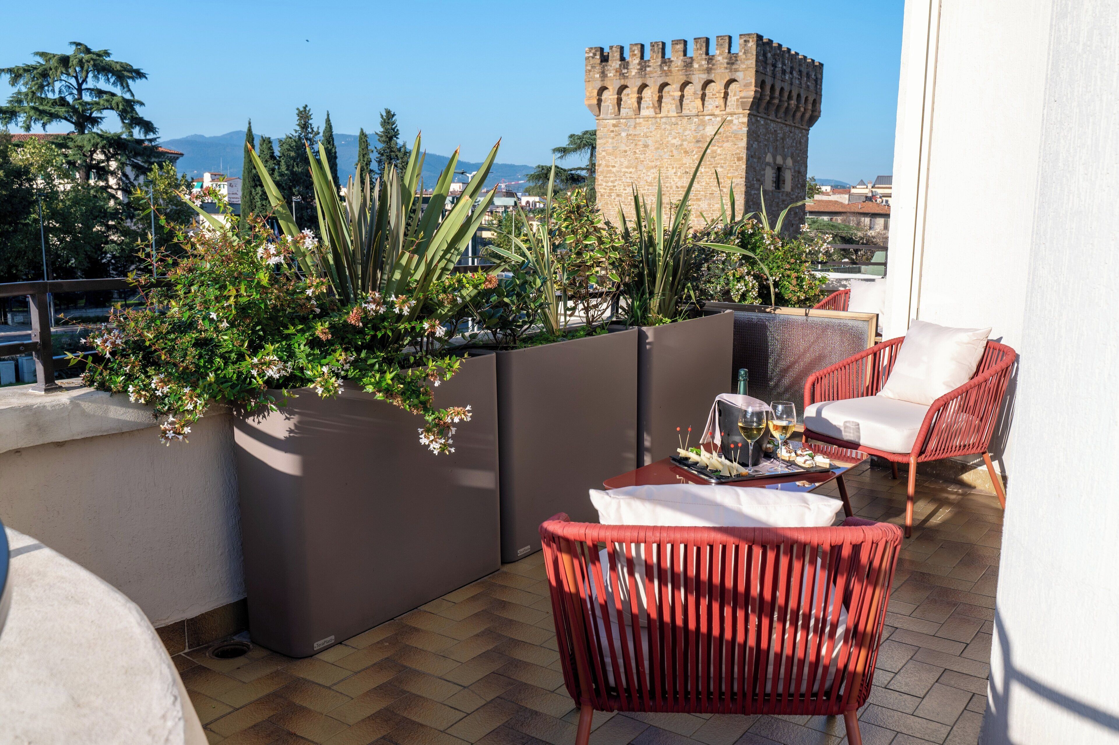 Deluxe-Doppelzimmer, Terrasse