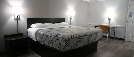 Verduisterende gordijnen, gratis wifi, beddengoed