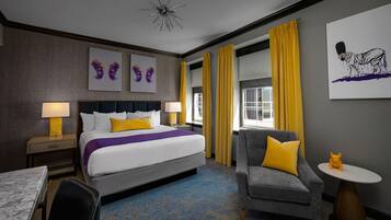 Premium bedding, in-room safe, blackout curtains, iron/ironing board