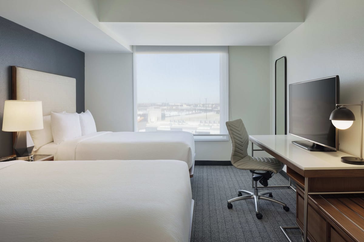 In-room safe, desk, laptop workspace, blackout drapes