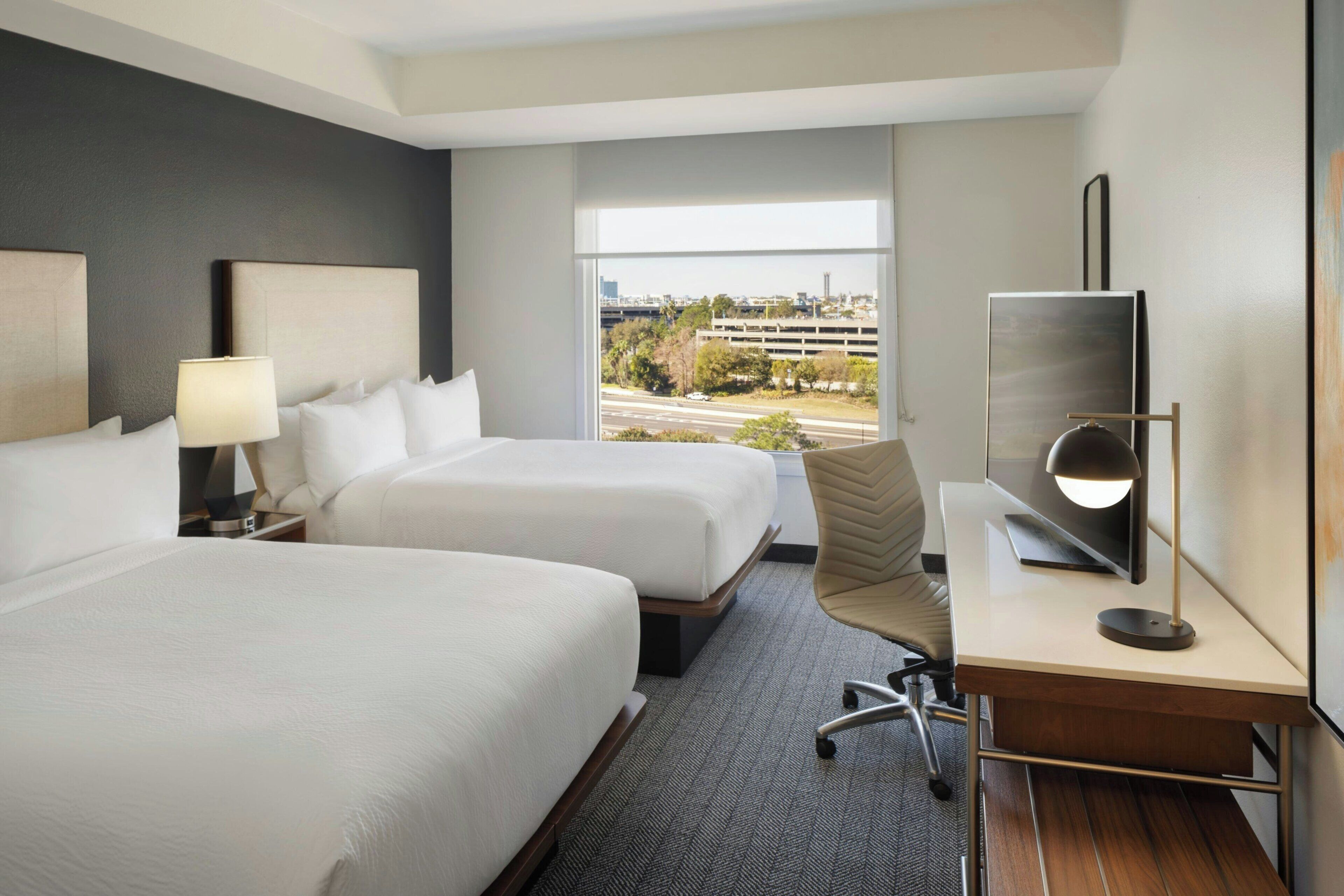 In-room safe, desk, laptop workspace, blackout drapes