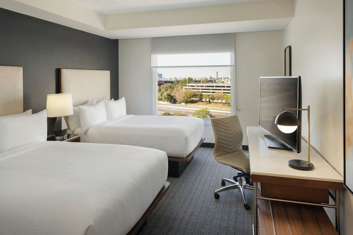 In-room safe, desk, laptop workspace, blackout drapes