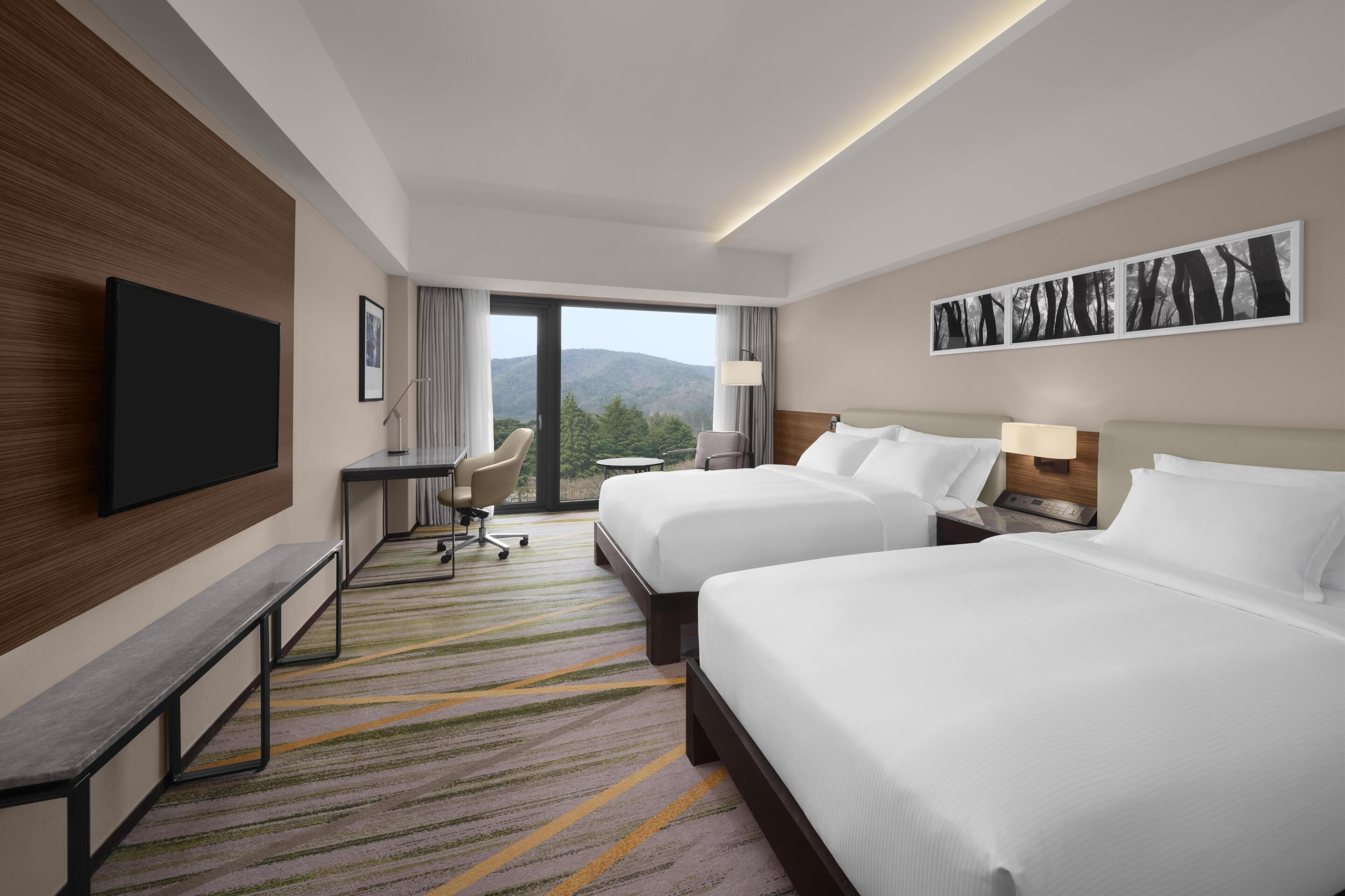 家庭房, 多张床 (Deluxe) | 迷你吧、客房内保险箱、遮光窗帘、隔音