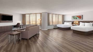 Suite ejecutiva, para no fumadores (2 Double Beds) | Ropa de cama de alta calidad y camas con pillow-top