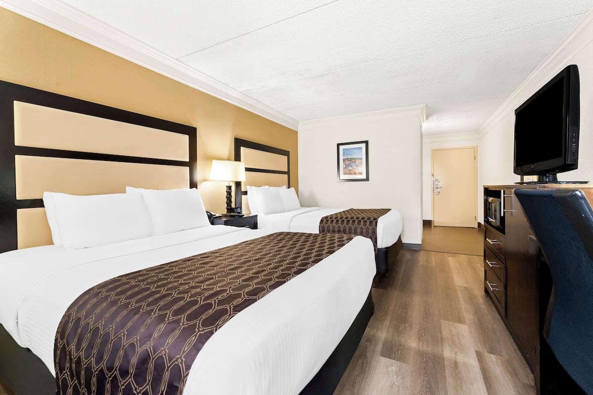 Standard Room, 2 Queen Beds, Non Smoking, Refrigerator & Microwave