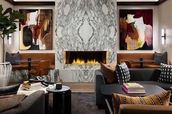 Fireplace at Hyatt Regency San Francisco Downtown SOMA   