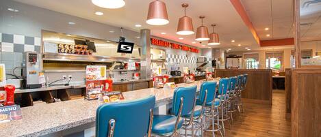 Frühstück, Mittagessen, Abendessen, amerikanische Küche