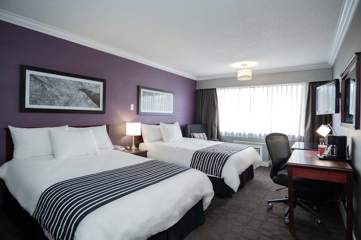 Standard Room, 2 Double Beds | 1 bedroom, in-room safe, desk, laptop workspace
