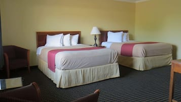Room, 2 Queen Beds, Non Smoking | Desk, iron/ironing board, free WiFi, bed sheets