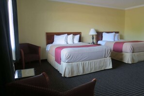 Room, 2 Queen Beds, Non Smoking | Desk, iron/ironing board, free WiFi, bed sheets - Travelodge by Wyndham Stratton (Stratton)