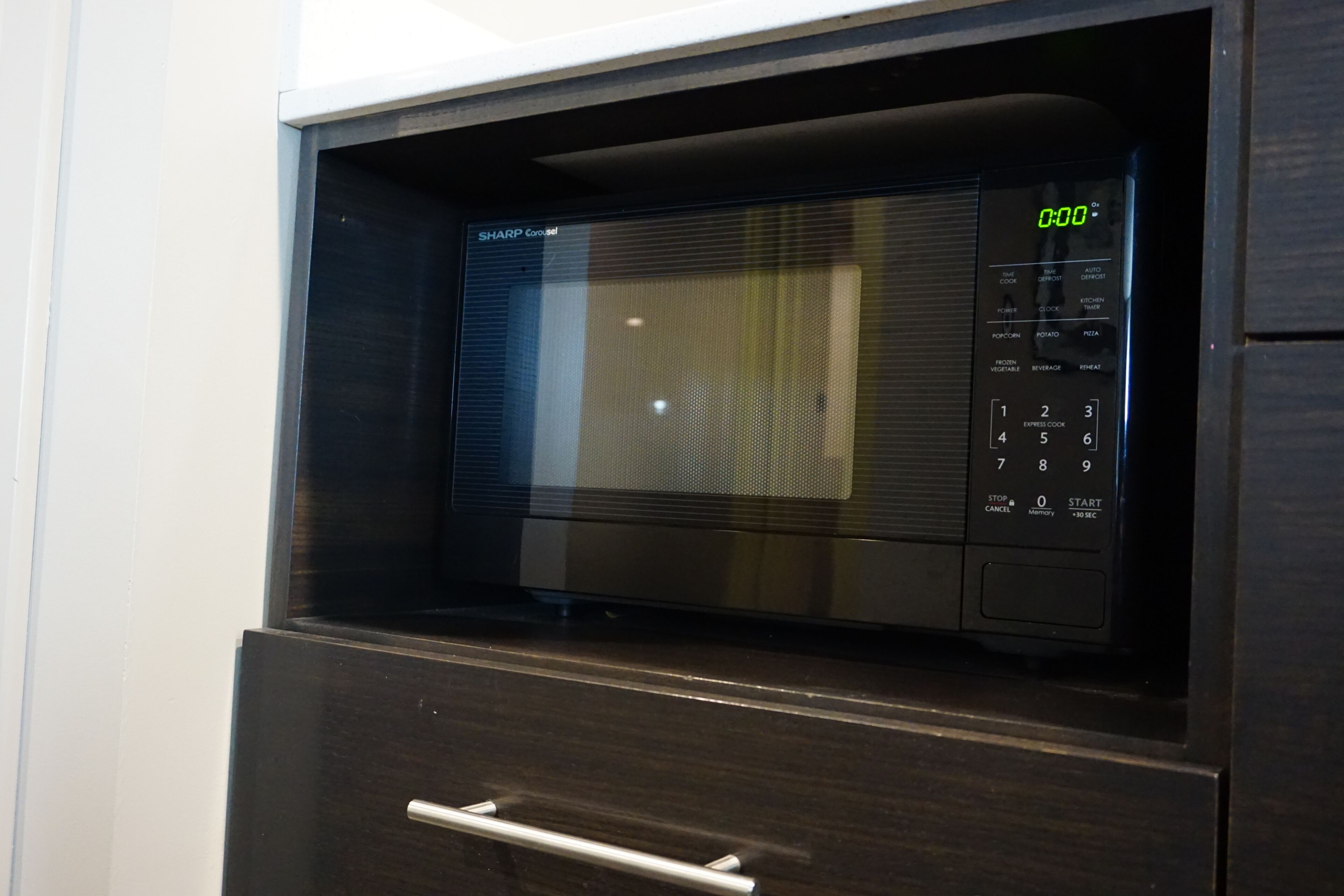 36-inch flat-screen tv with cable channels, tv