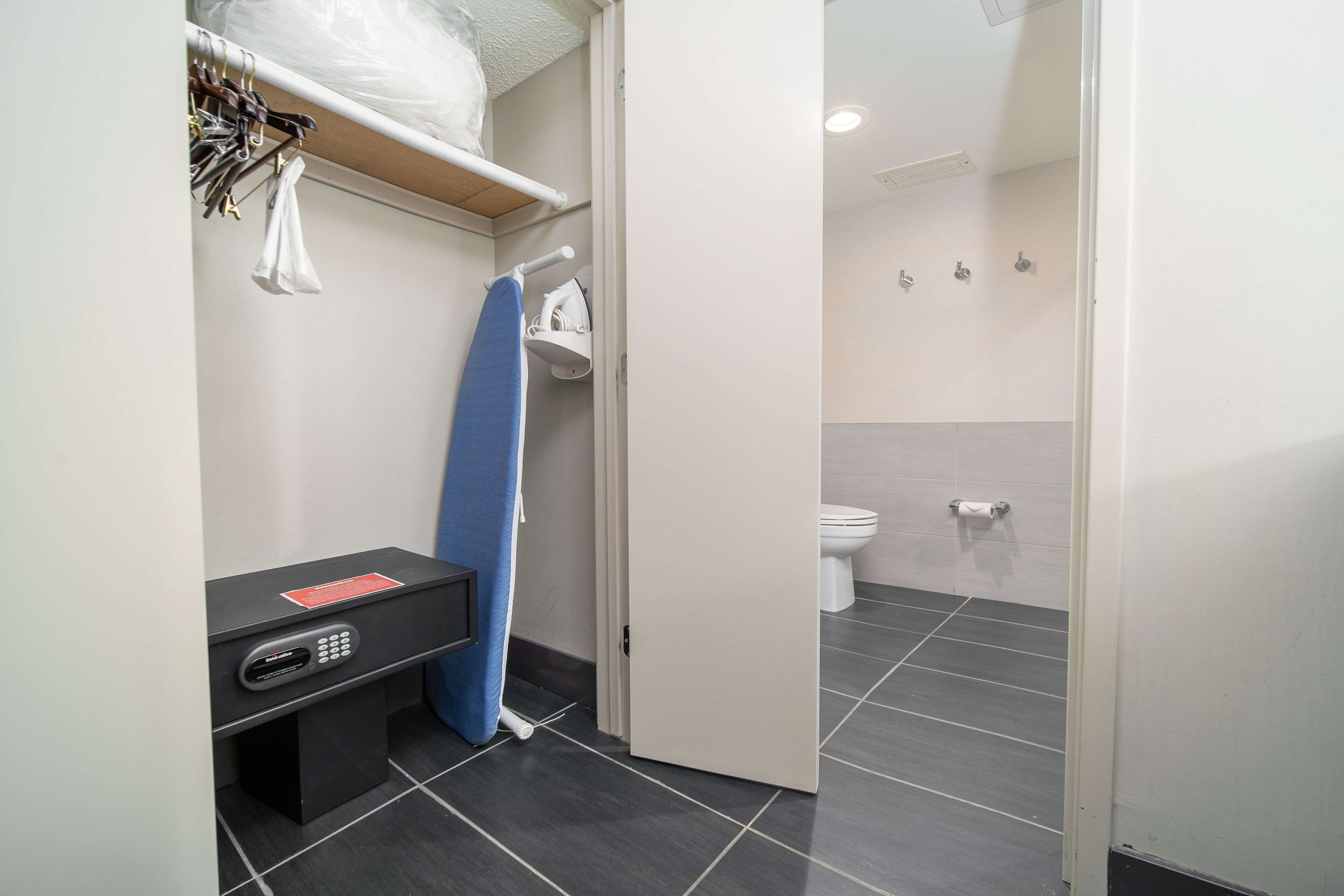 In-room safe, desk, iron/ironing board, free cribs/infant beds