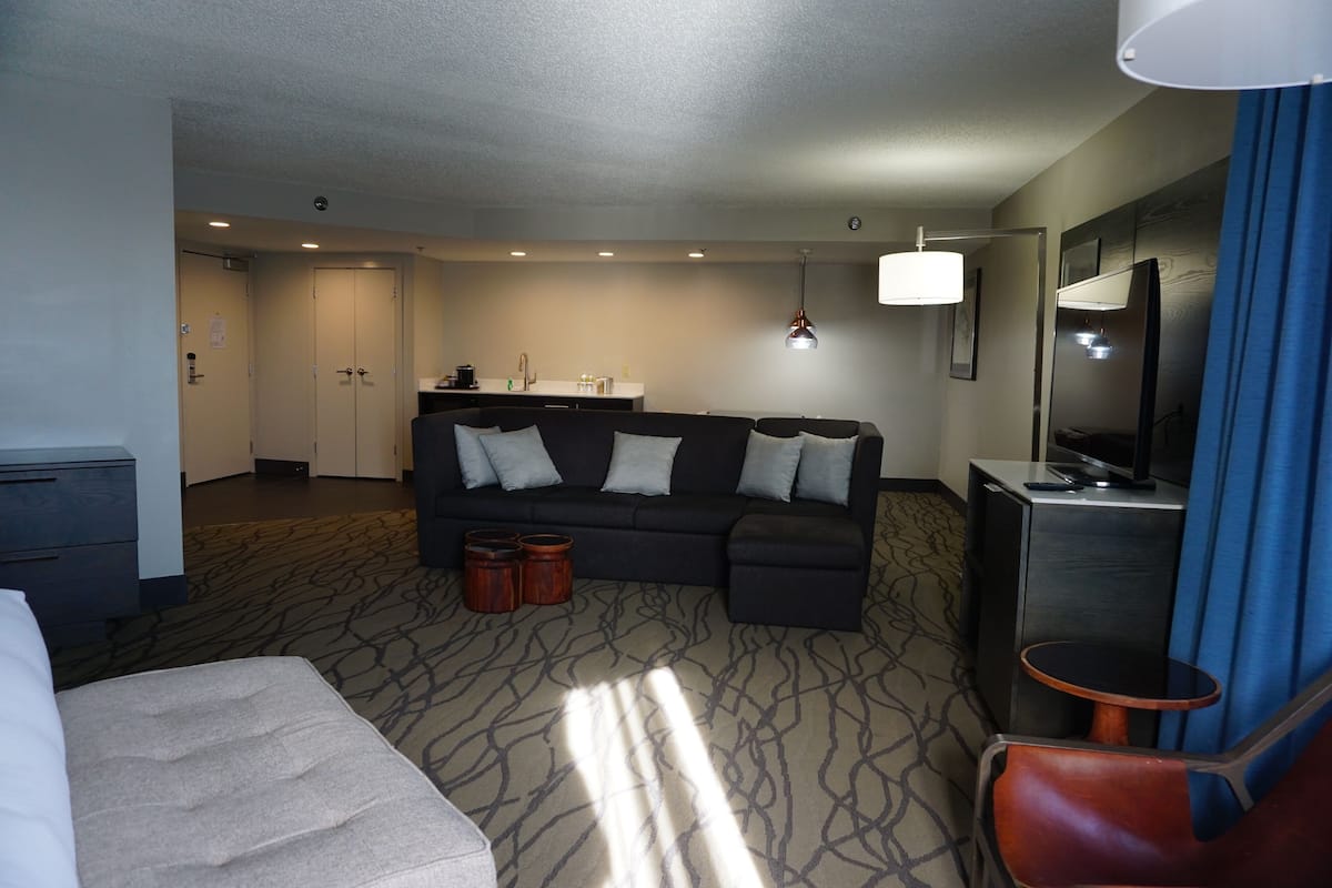 In-room safe, desk, iron/ironing board, free cribs/infant beds