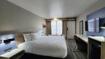 Desk, iron/ironing board, cribs/infant beds, rollaway beds