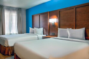 Deluxe Room, 2 Queen Beds, Accessible, Non Smoking | Memory foam beds, laptop workspace, iron/ironing board, free WiFi