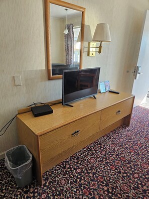 Blackout curtains, iron/ironing board, free WiFi, bed sheets