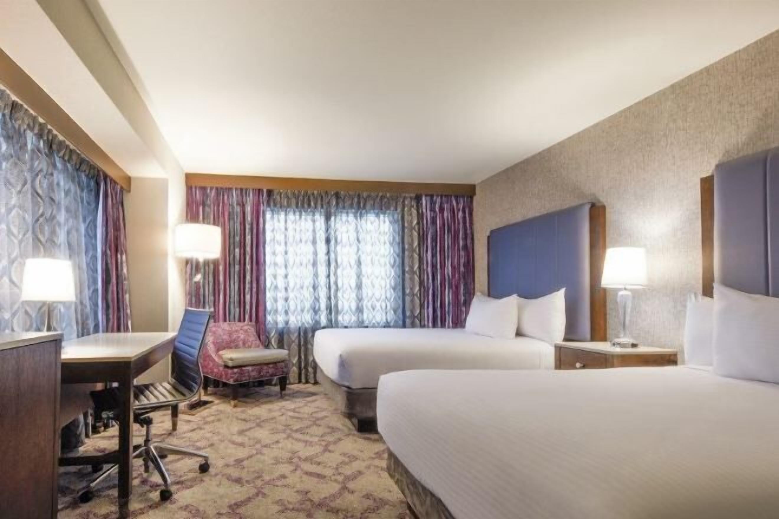 Premium bedding, pillowtop beds, in-room safe, desk