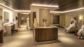 Behandlungsräume für Paare, Sauna, Whirlpool, Dampfbad