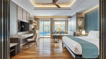 Premium Villa, 1 King Bed (Adults Only) | In-room safe, desk, blackout curtains, iron/ironing board