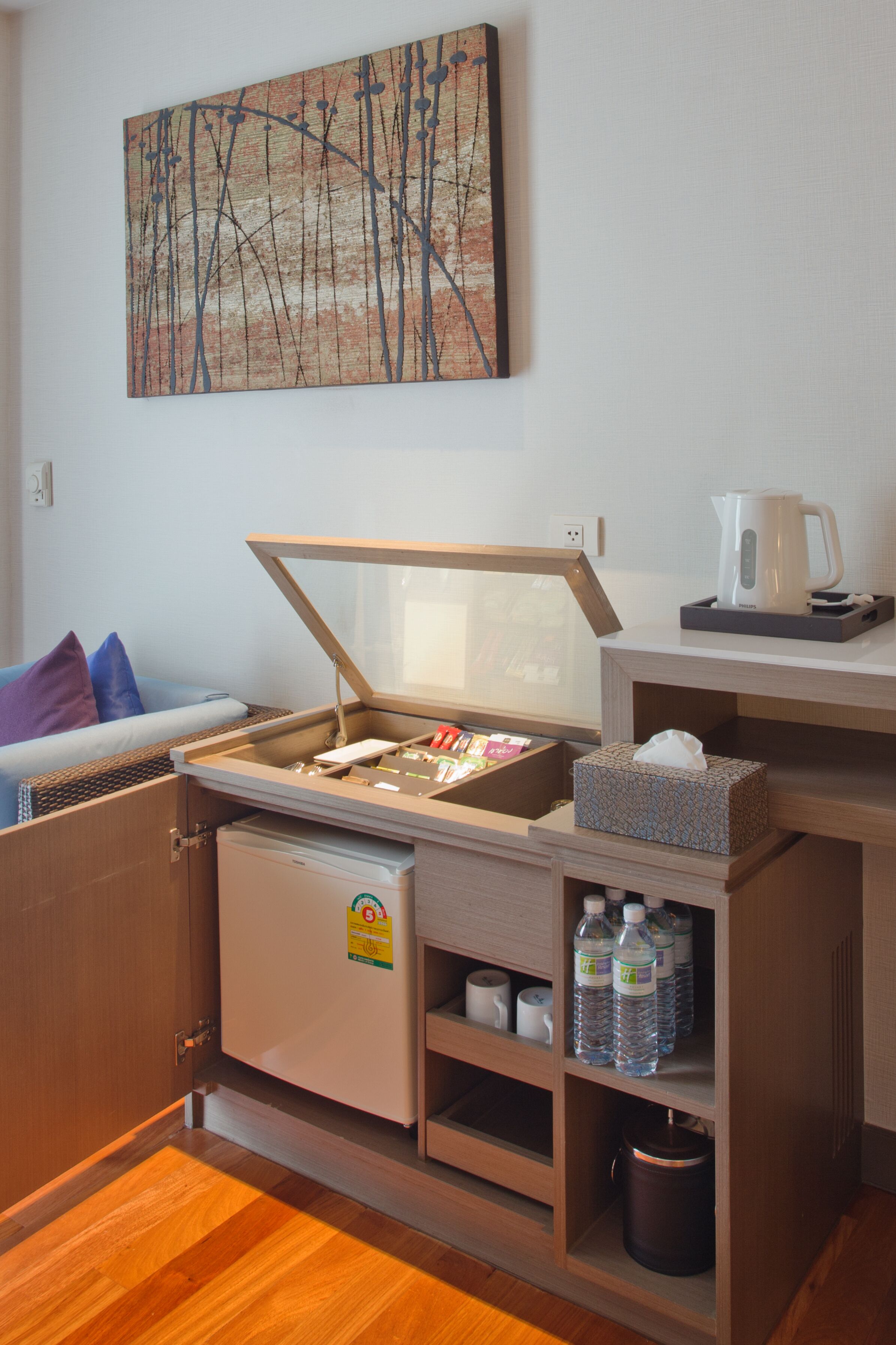 suite, 2 single beds, pool view (furnished balcony) | 1 bedroom, in-room safe, desk, blackout curtains