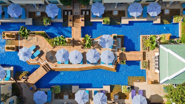 6 outdoor pools, open 8:00 AM to 7:00 PM, pool umbrellas, sun loungers - Holiday Inn Resort Phuket by IHG (Patong)