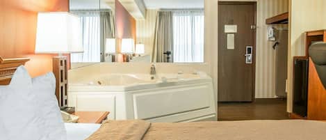 In-room safe, desk, laptop workspace, iron/ironing board