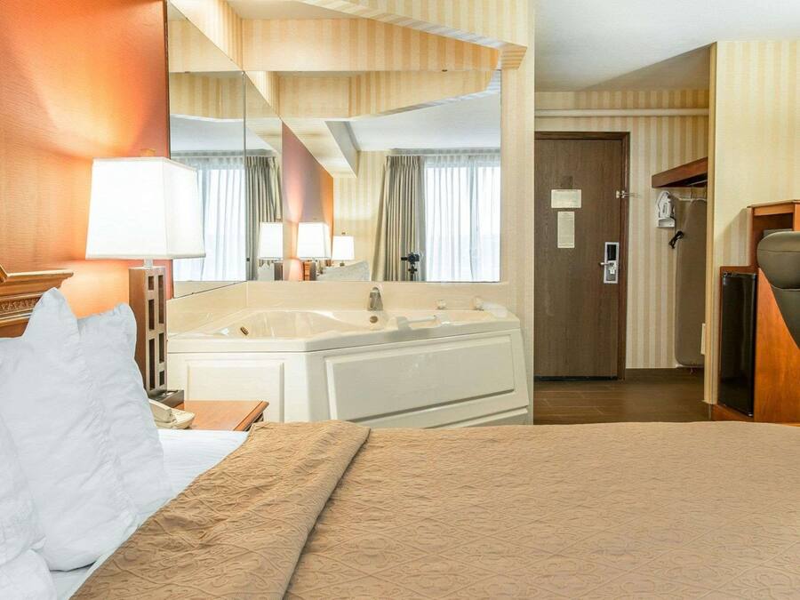 In-room safe, desk, laptop workspace, iron/ironing board