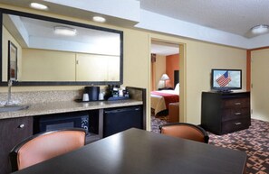 Suite, Non Smoking (Upgrade) | Living area | 45-inch flat-screen TV with cable channels, TV, iPod dock