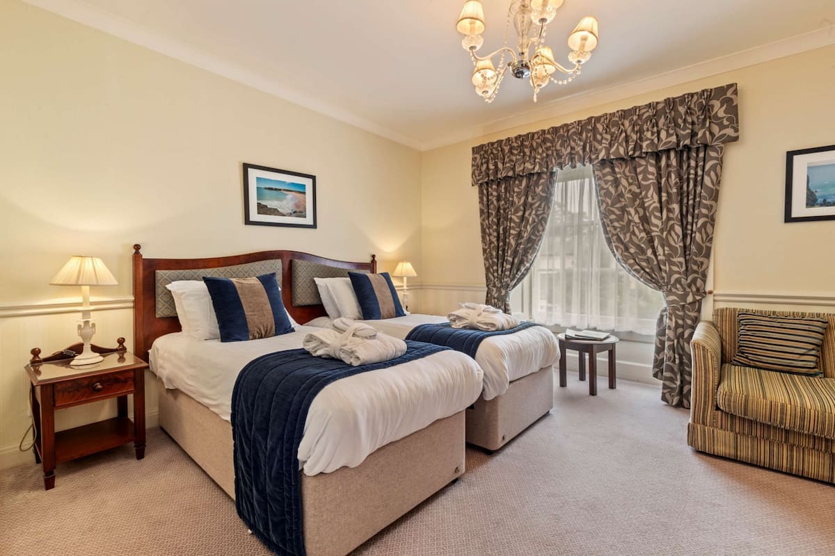 Deluxe Room, 2 Single Beds, Non Smoking | Desk, iron/ironing board, free WiFi, bed sheets