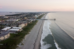 Vlak bij het strand