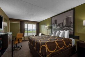 Room, 1 King Bed, Smoking | Individually furnished, desk, blackout curtains, soundproofing