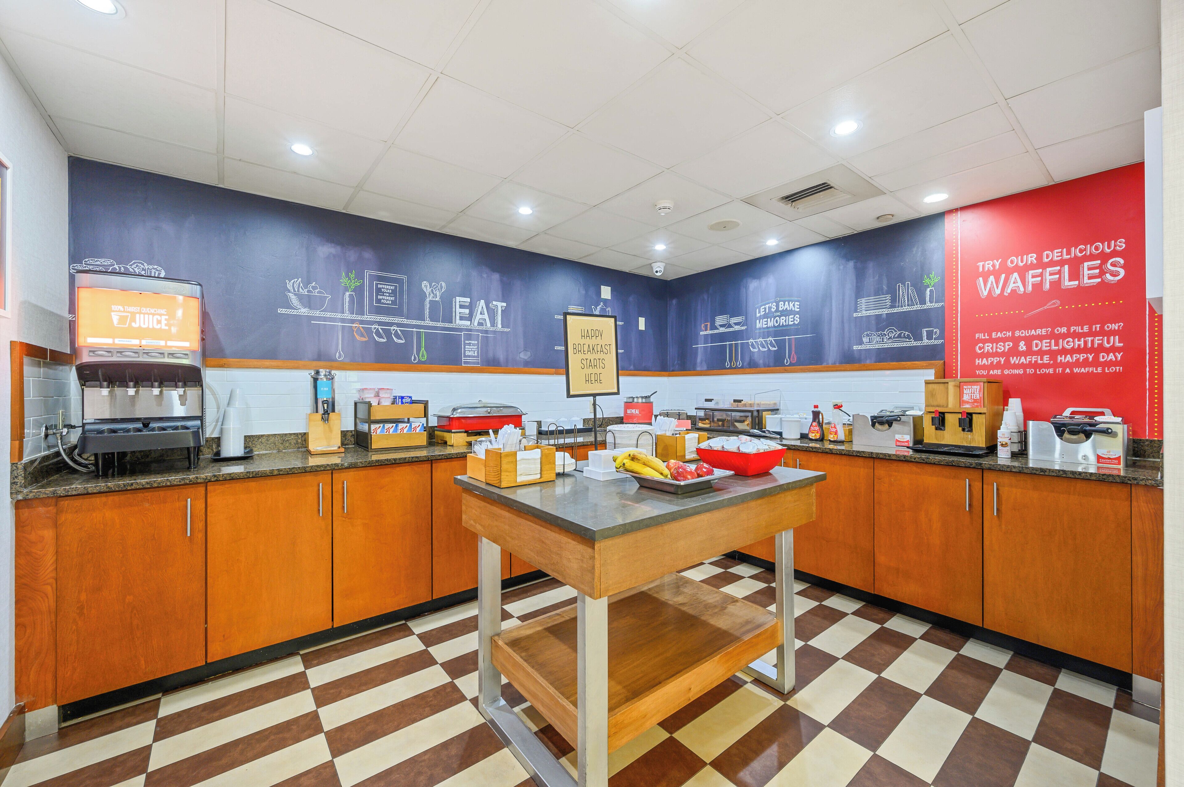 Free daily buffet breakfast