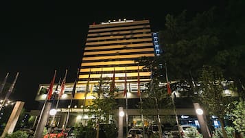 Front of property – evening/night
