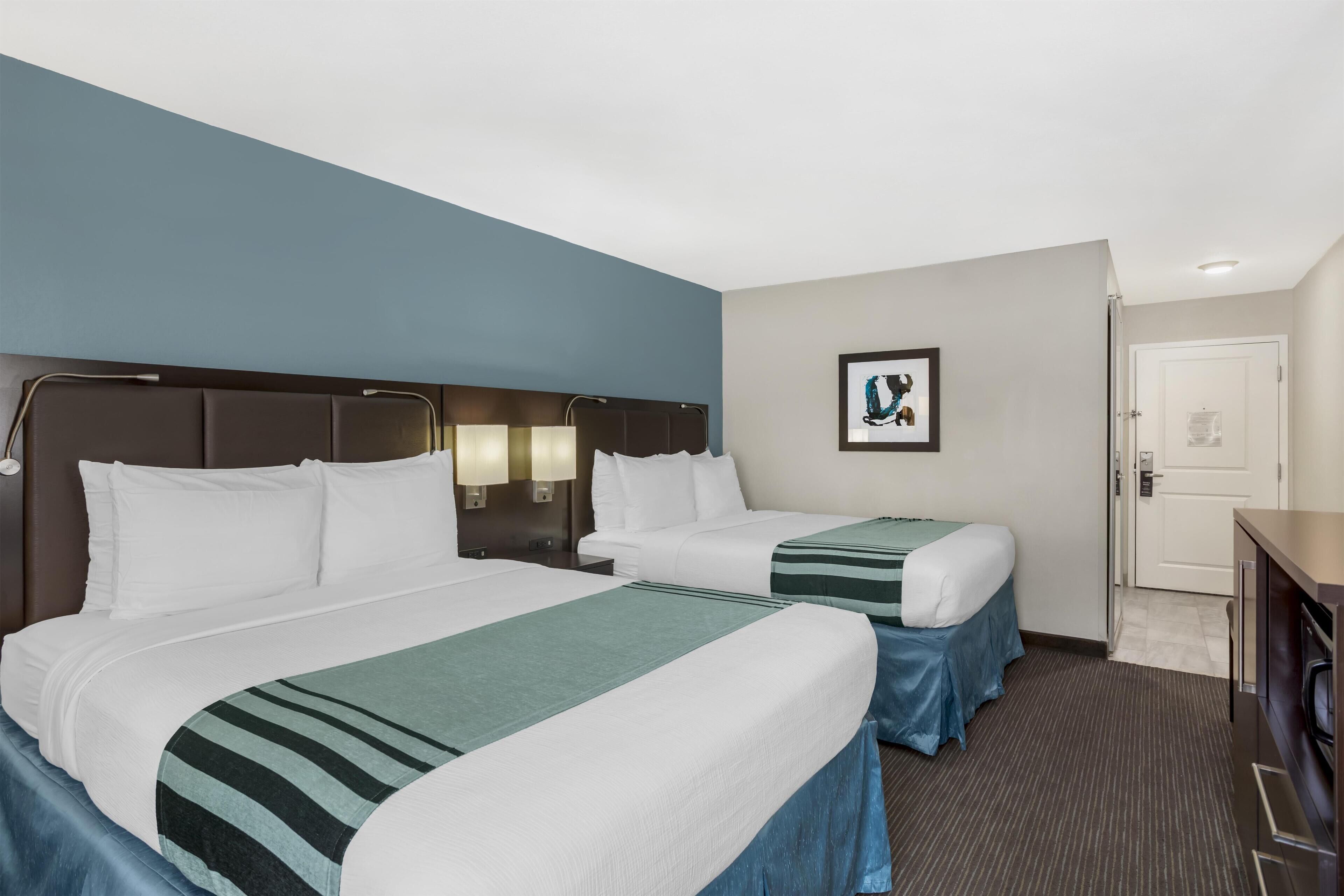 Standard Room, 2 Queen Beds, Non Smoking, Refrigerator & Microwave