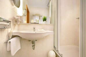 Free toiletries, hair dryer, slippers, towels