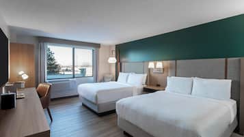 Schreibtisch, laptopgeeigneter Arbeitsplatz, Verdunkelungsvorhänge