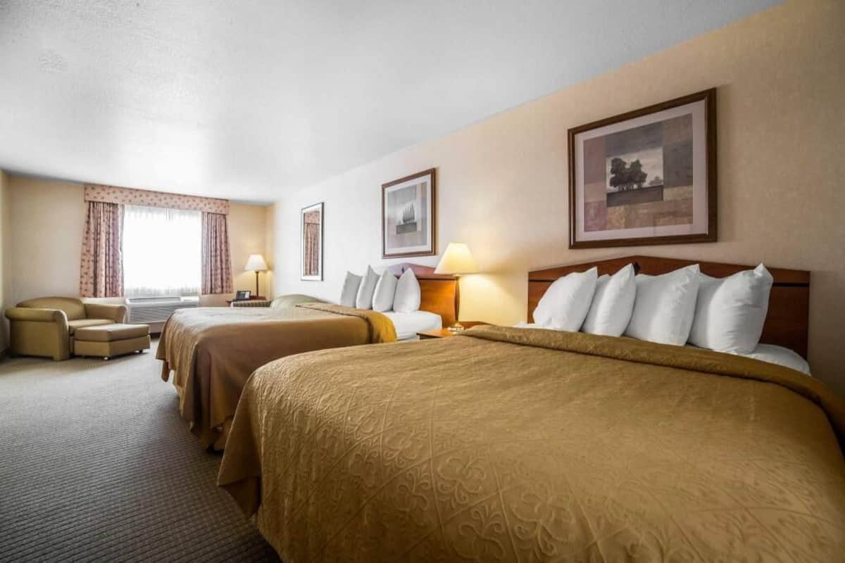 In-room safe, blackout curtains, iron/ironing board