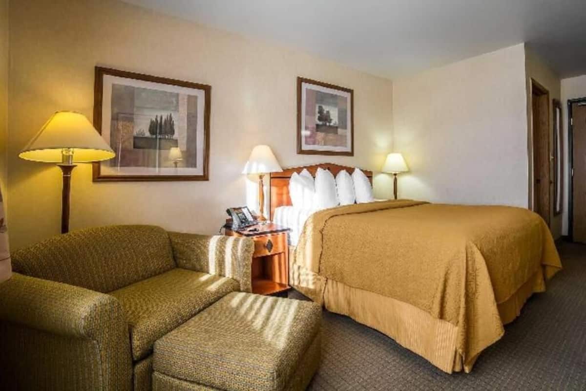 In-room safe, blackout curtains, iron/ironing board