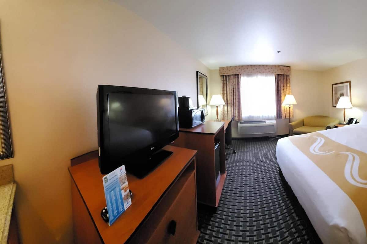 In-room safe, blackout curtains, iron/ironing board