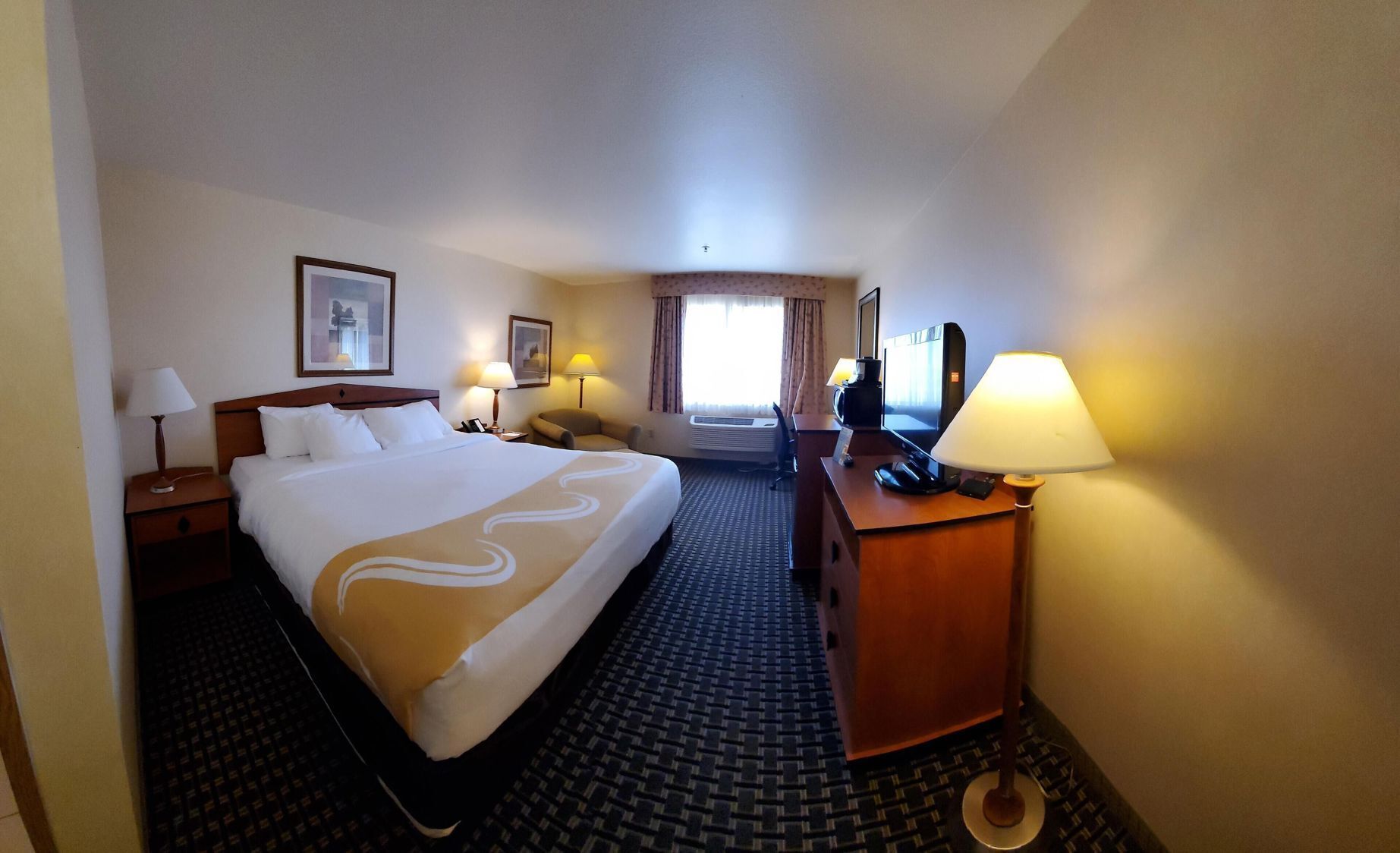 In-room safe, blackout curtains, iron/ironing board