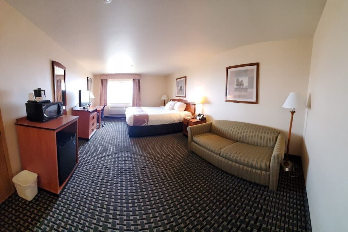 In-room safe, blackout curtains, iron/ironing board