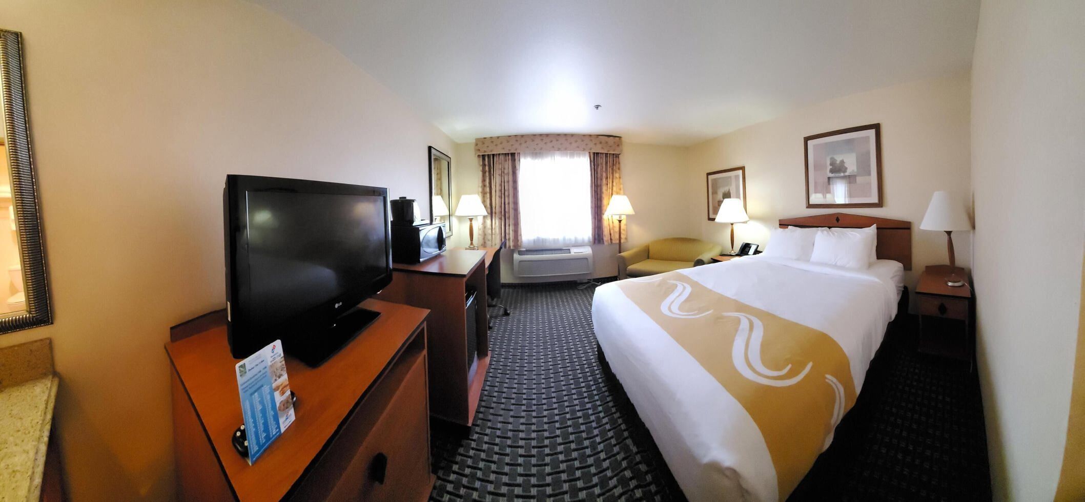 In-room safe, blackout curtains, iron/ironing board